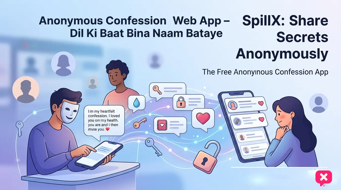 Share Secret Anonymously with SpillX | Free Anonymous Confession App